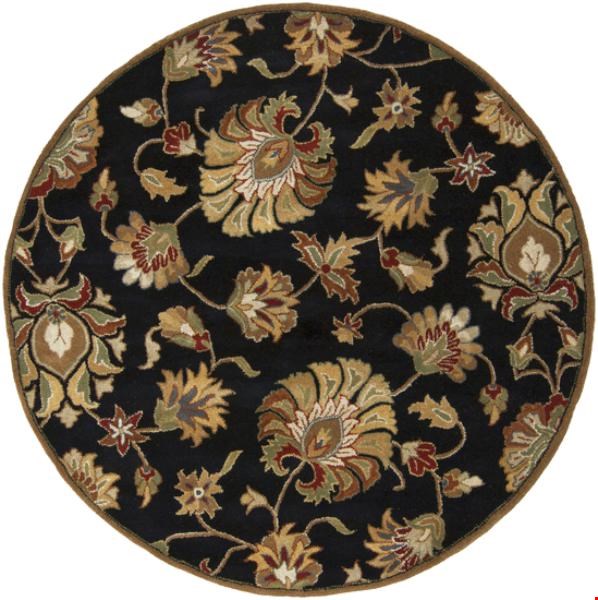 Surya Caesar Coal Black (CAE-1027) Round 6'0" x 6'0"