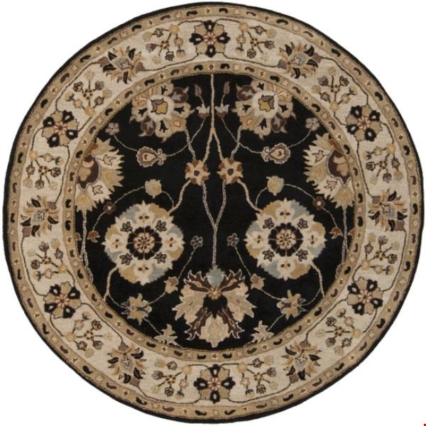 Surya Caesar Coal Black (CAE-1033) Round 6'0" x 6'0"