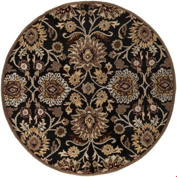 Surya Caesar Coal Black (CAE-1053) Round 6'0" x 6'0"
