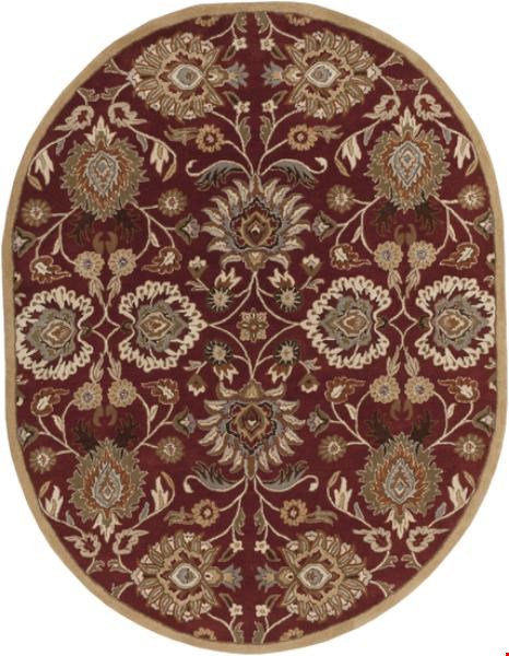 Surya Caesar Maroon (CAE-1061) Oval 8'0" x 10'0"
