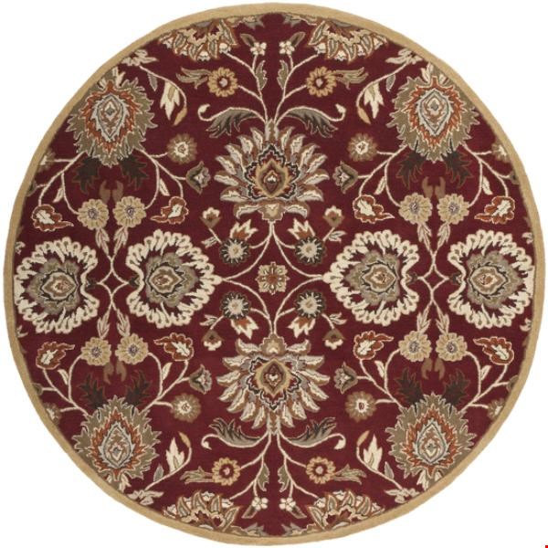 Surya Caesar Maroon (CAE-1061) Round 8'0" x 8'0"