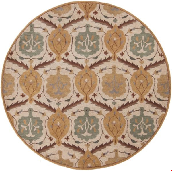 Surya Caesar Fatigue Green (CAE-1091) Round 6'0" x 6'0"