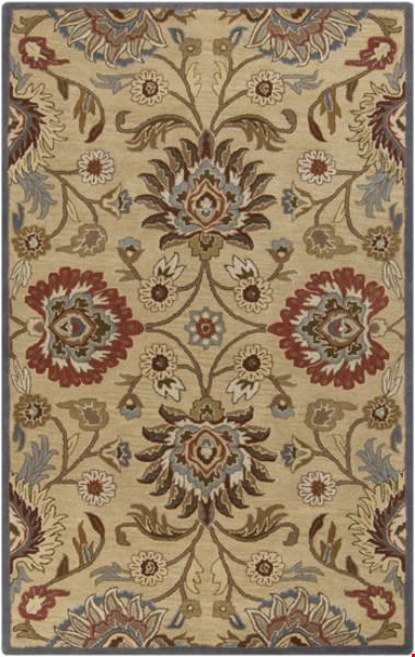 Surya Caesar Khaki (CAE-1116) Rectangle 5'0" x 8'0"