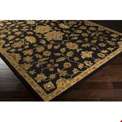 Surya Carrington Jet Black (CAR-1000) Rectangle 2'0