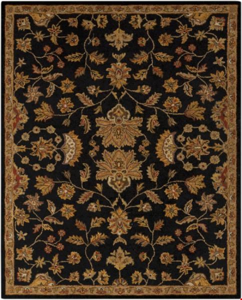 Surya Carrington Jet Black (CAR-1000) Rectangle 5'0" x 8'0"