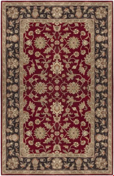 Surya Crowne Maroon (CRN-6013) Rectangle 5'0" x 8'0"