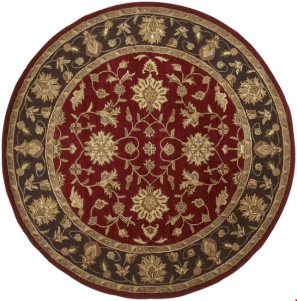 Surya Crowne Maroon (CRN-6013) Round 8'0" x 8'0"
