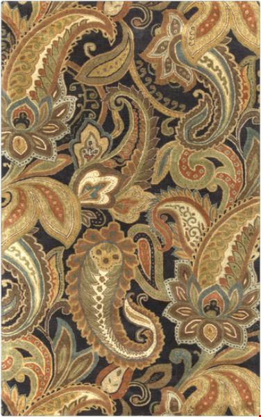 Surya Ellora Jet Black (ELO-4003) Rectangle 5'0" x 8'0"