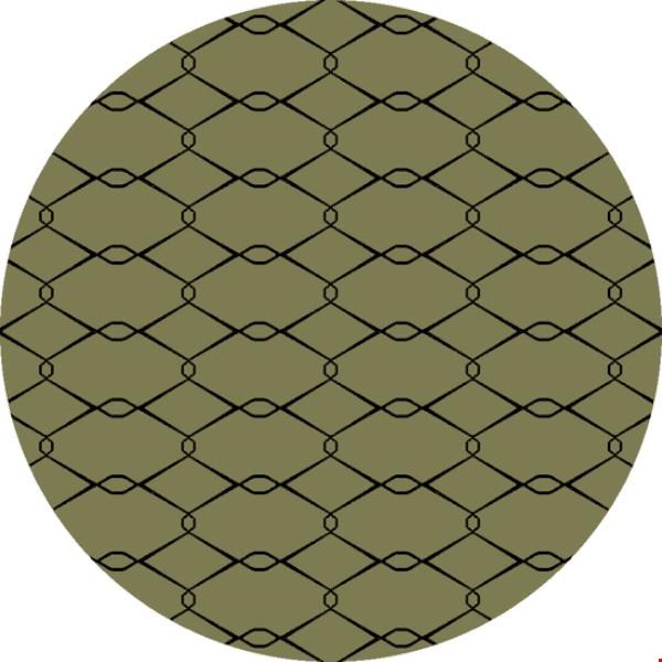 Surya Jill Rosenwald Fallon Palm Green (FAL-1014) Round 8'0" x 8'0"