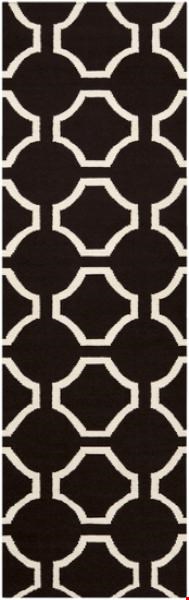 Surya Jill Rosenwald Fallon Coal Black (FAL-1024) Rectangle 2'6" x 8'0"