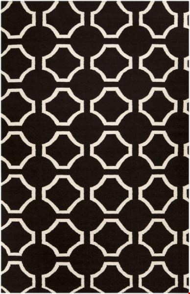 Surya Jill Rosenwald Fallon Coal Black (FAL-1024) Rectangle 5'0" x 8'0"