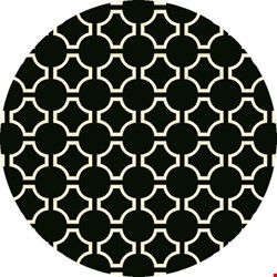 Surya Jill Rosenwald Fallon Coal Black (FAL-1024) Round 8'0