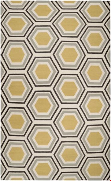 Surya Jill Rosenwald Fallon Parchment (FAL-1037) Rectangle 5'0" x 8'0"