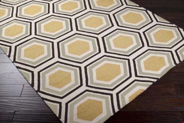 Surya Jill Rosenwald Fallon Parchment (FAL-1037) Square 0'6" x 0'6"