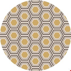 Surya Jill Rosenwald Fallon Parchment (FAL-1037) Round 8'0