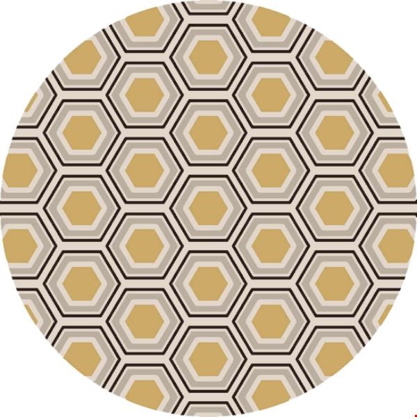 Surya Jill Rosenwald Fallon Parchment (FAL-1037) Round 8'0" x 8'0"