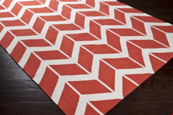 Surya Jill Rosenwald Fallon Coral (FAL-1054) Square 0'6" x 0'6"