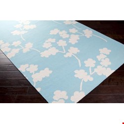 Surya Jill Rosenwald Fallon Robin’s Egg Blue (FAL-1063) Square 1'6