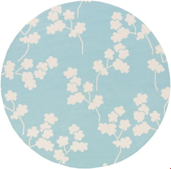 Surya Jill Rosenwald Fallon Robin’s Egg Blue (FAL-1063) Round 8'0" x 8'0"