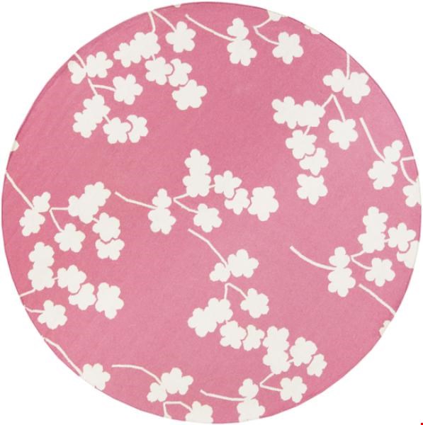 Surya Jill Rosenwald Fallon Bright Pink (FAL-1064) Round 8'0" x 8'0"