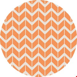 Surya Jill Rosenwald Fallon Papaya (FAL-1081) Round 8'0