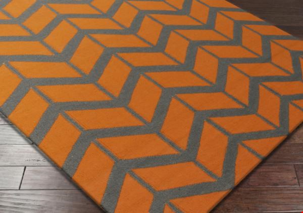 Surya Jill Rosenwald Fallon Burnt Orange (FAL-1089) Square 1'6" x 1'6"