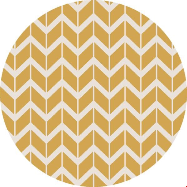 Surya Jill Rosenwald Fallon Golden Yellow (FAL-1092) Round 8'0" x 8'0"