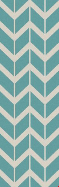 Surya Jill Rosenwald Fallon Malachite Blue (FAL-1094) Rectangle 2'6" x 8'0"