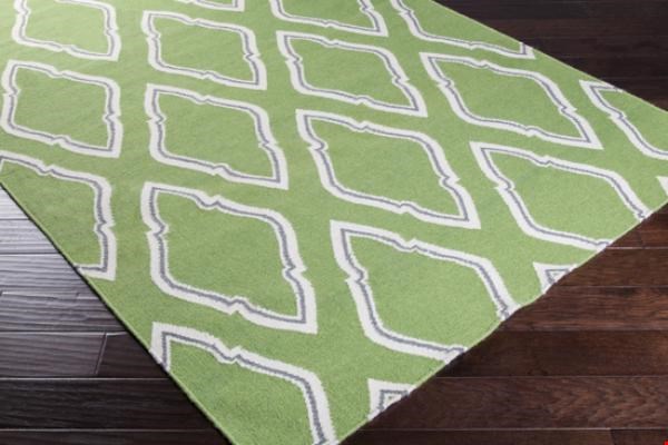 Surya Jill Rosenwald Fallon Teal Green (FAL-1096) Square 1'6" x 1'6"