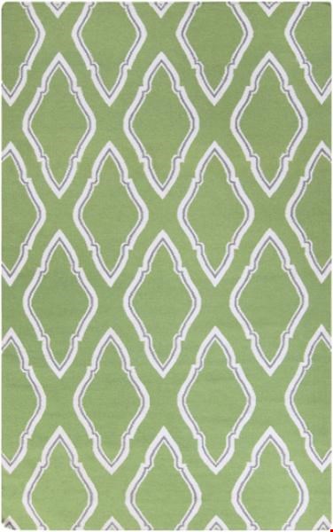 Surya Jill Rosenwald Fallon Teal Green (FAL-1096) Rectangle 5'0" x 8'0"