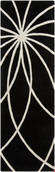 Surya Forum Coal Black (FM-7072) Rectangle 2'6" x 8'0"