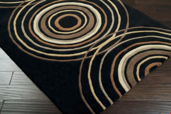 Surya Forum Coal Black (FM-7080) Rectangle 2'0" x 3'0"