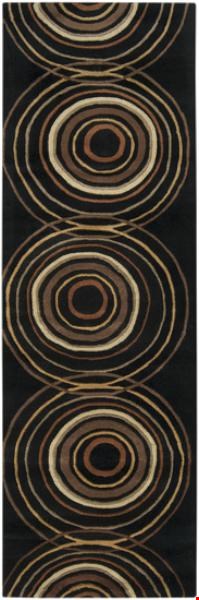 Surya Forum Coal Black (FM-7080) Rectangle 2'6" x 8'0"