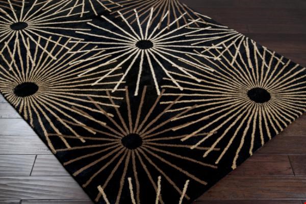 Surya Forum Coal Black (FM-7090) Square 1'6" x 1'6"