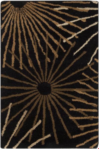 Surya Forum Coal Black (FM-7090) Rectangle 2'0" x 3'0"