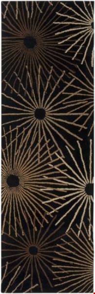 Surya Forum Coal Black (FM-7090) Rectangle 2'6" x 8'0"