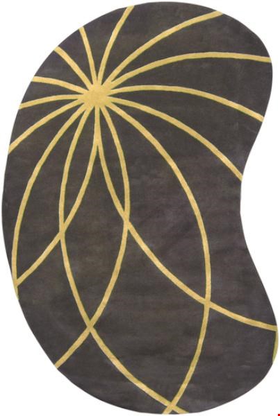 Surya Forum Old Gold (FM-7181) Kidney 6'0" x 9'0"