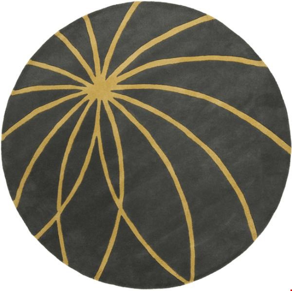 Surya Forum Old Gold (FM-7181) Round 6'0" x 6'0"