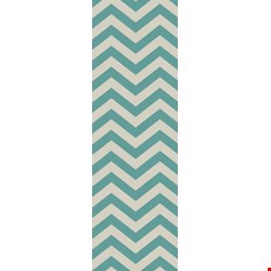 Surya Frontier Sea Blue (FT-454) Rectangle 2'6