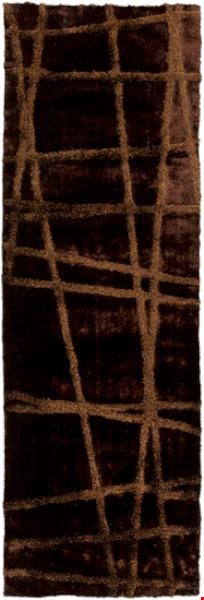 Surya Graph Burnt Umber (GRP-2002) Rectangle 2'6" x 8'0"