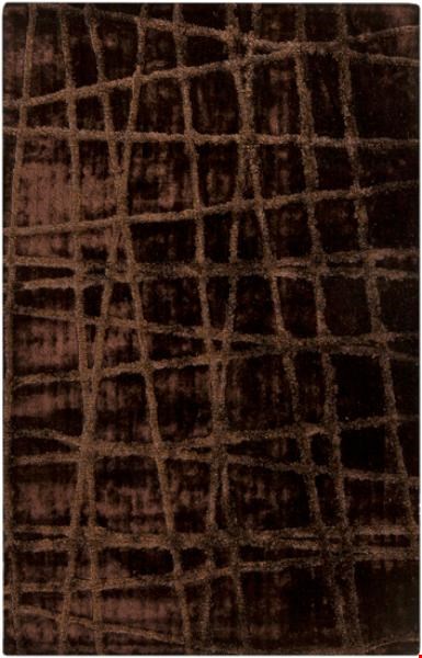 Surya Graph Burnt Umber (GRP-2002) Rectangle 5'0" x 8'0"