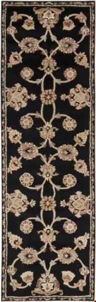 Surya Langley Coal Black (LAG-1004) Rectangle 2'6" x 8'0"