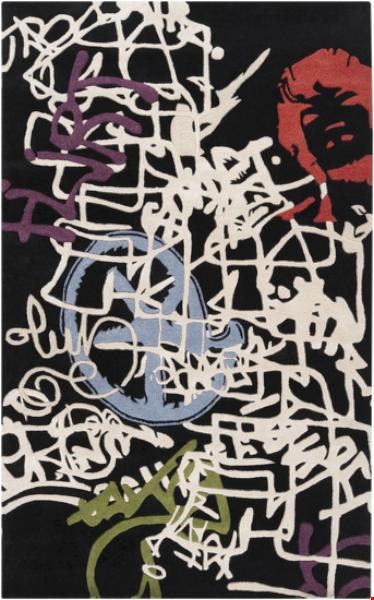 Surya Mike Farrell Lies Caviar (LIE-6003) Rectangle 5'0" x 8'0"