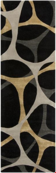 Surya Mike Farrell Lies Caviar (LIE-6004) Rectangle 2'6" x 8'0"