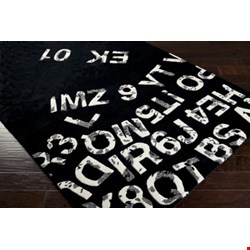 Surya Mike Farrell Lies Jet Black (LIE-6007) Rectangle 3'3