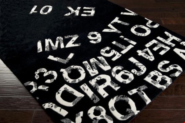 Surya Mike Farrell Lies Jet Black (LIE-6007) Rectangle 8'0" x 11'0"