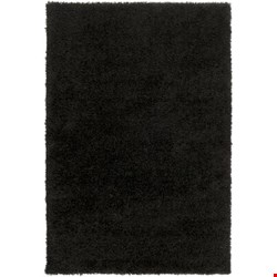 Surya Luxury Shag Coal Black (LXY-1720) Rectangle 5'3