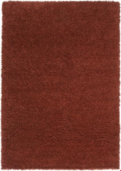 Surya Luxury Shag Red Clay (LXY-1723) Rectangle 5'3" x 7'6"