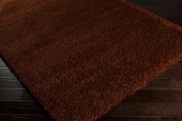 Surya Luxury Shag Red Clay (LXY-1723) Rectangle 7'10" x 10'6"