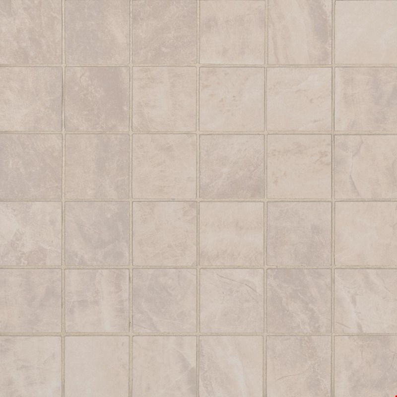 MS International Praia: Crema 2" x 2" Porcelain Mosaic NPRACRE2X2
